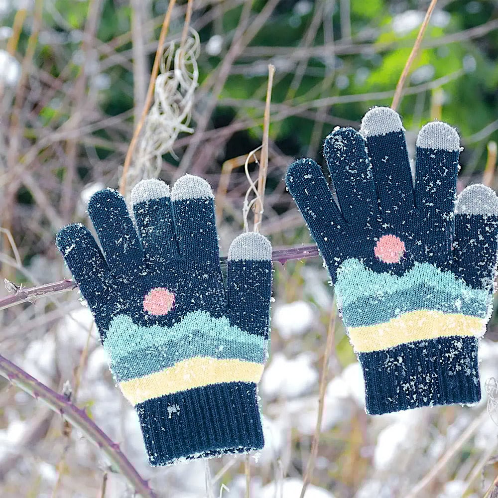 Knit Gloves - Sunset Crest