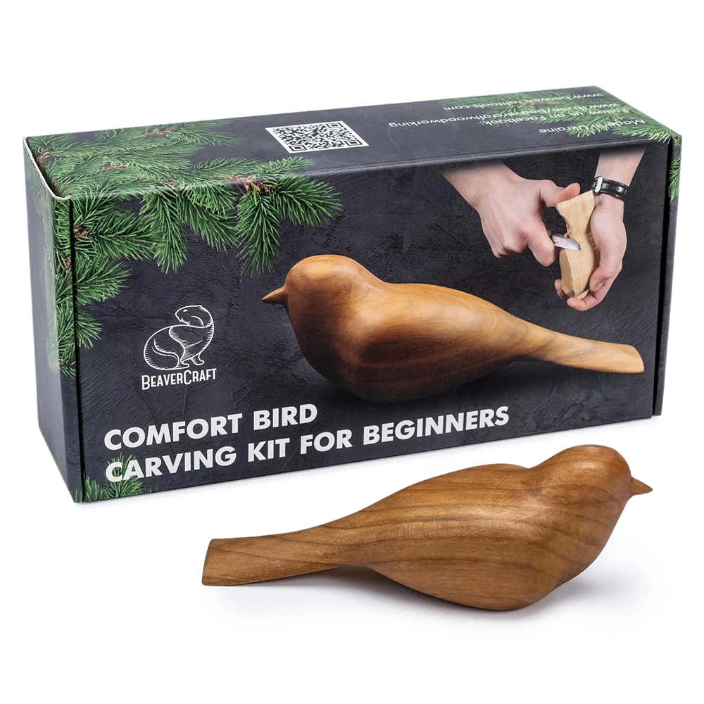 BeaverCraft Comfort Bird Carving Whittling Starter Kit