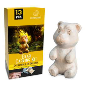 BeaverCraft Bear Carving DIY Craft Kit