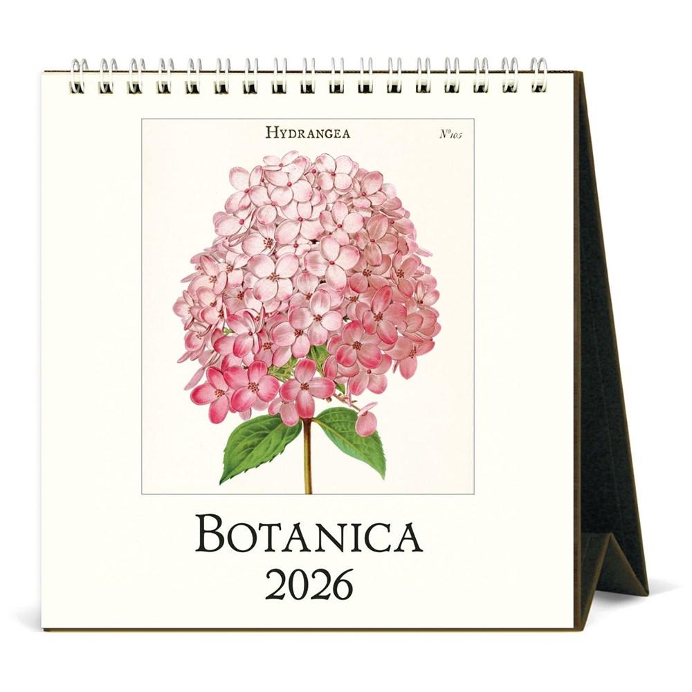 Cavallini 2026 Desk Calendar - Botanica