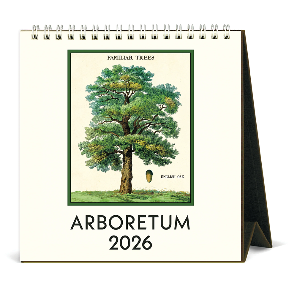Cavallini 2026 Desk Calendar - Arboretum