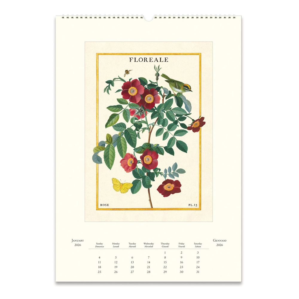 Cavallini 2026 Wall Calendar - Floreale