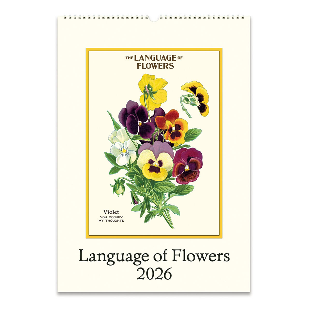 Cavallini Papers & Co., Inc. Cavallini 2026 Wall Calendar - Language of Flowers