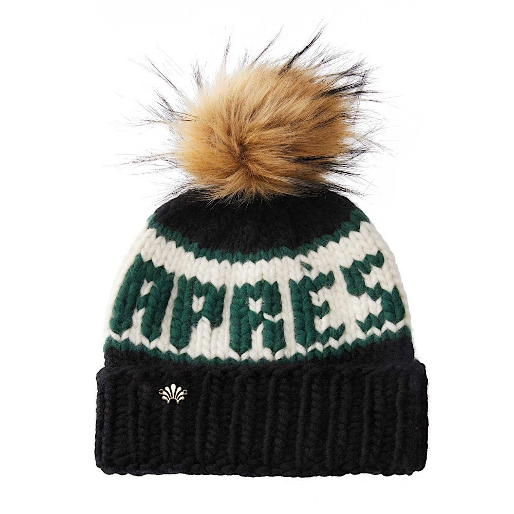 Lele Sadoughi Lele Sadoughi Knit Apres Beanie -  Jet & Forest