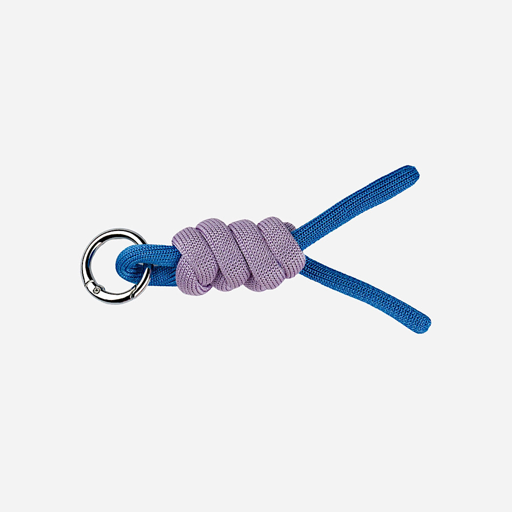 VERLOOP Knits Colorblock Knot Keychain - Cobalt