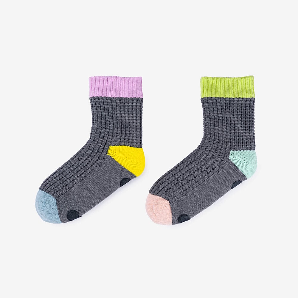 VERLOOP Knits Spot Knit House Socks - Grey S/M