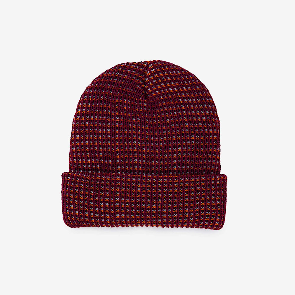 VERLOOP Knits Simple Grid Knit Beanie - Wine