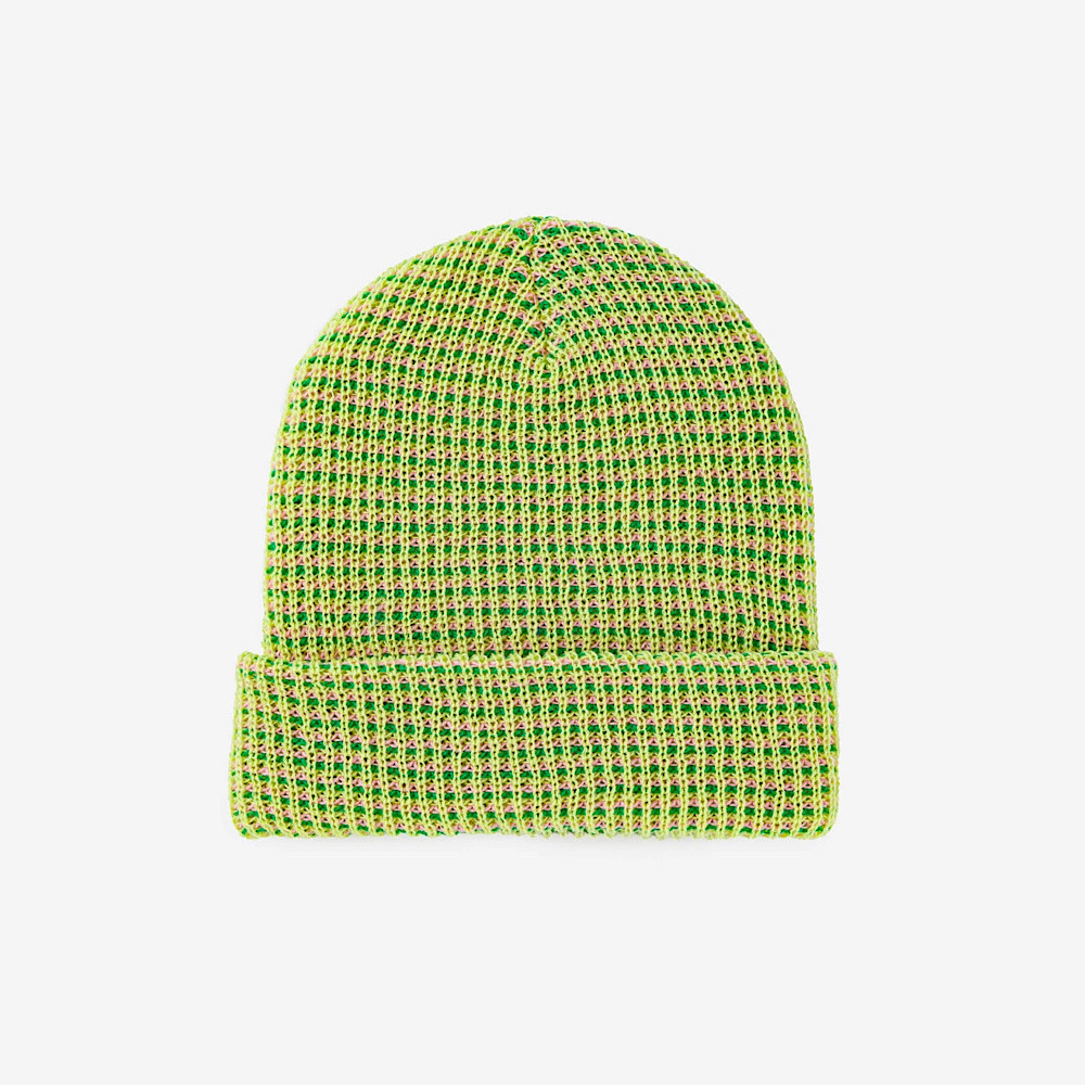 VERLOOP Knits VERLOOP Knits Simple Grid Knit Beanie - Lime