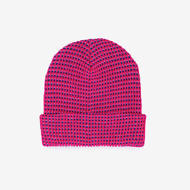 VERLOOP Knits VERLOOP Knits Simple Grid Knit Beanie - Fuchsia