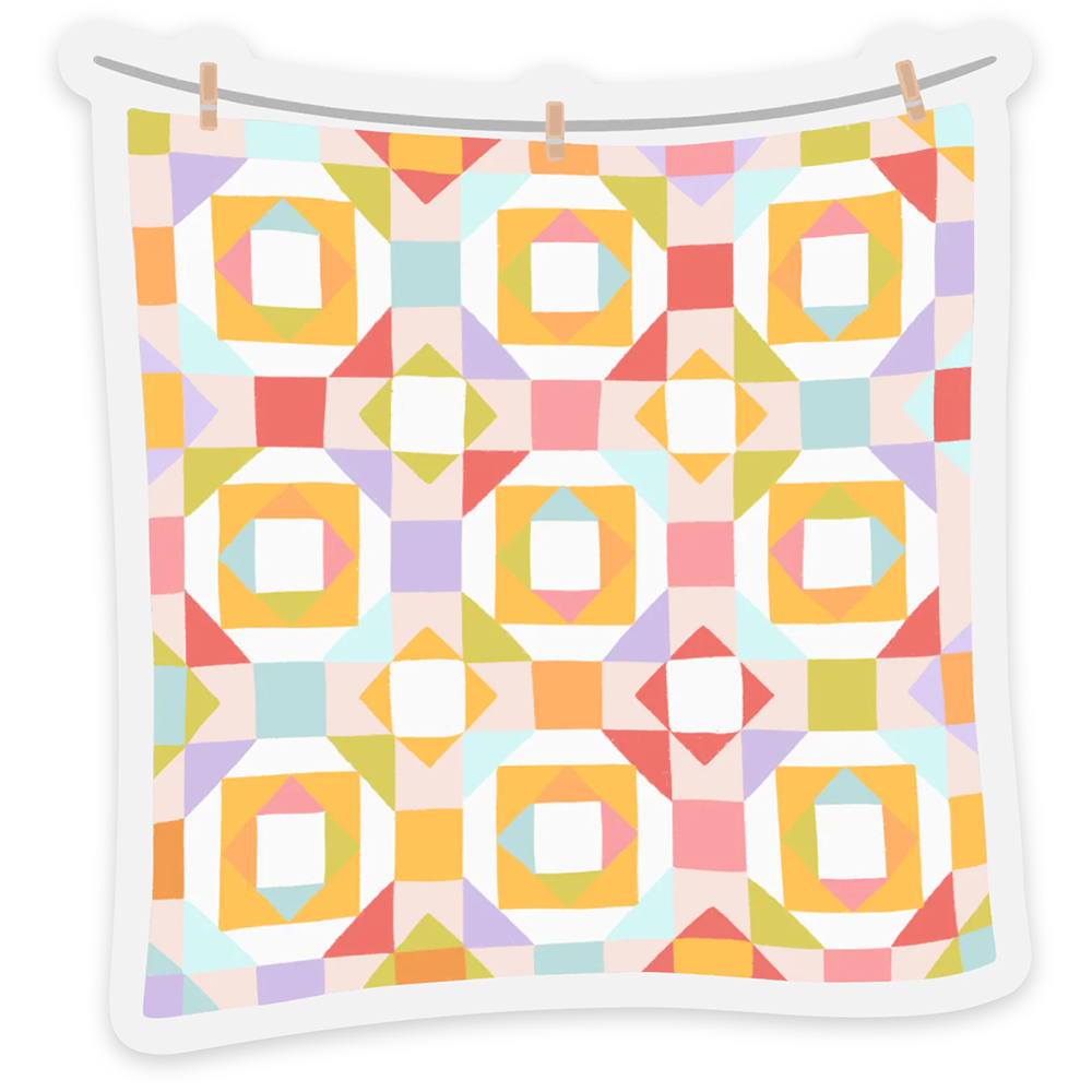 Elyse Breanne Design Elyse Breanne Design Clear Sticker - Quilt