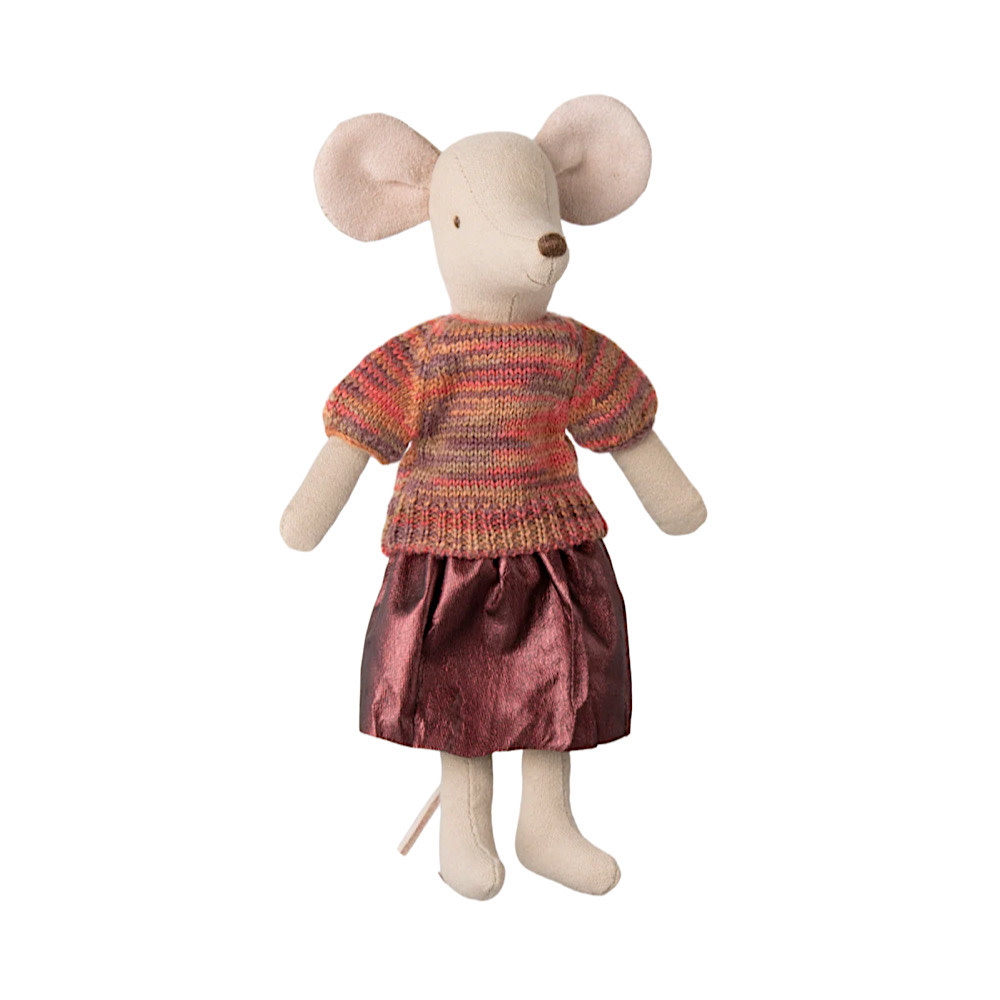 Maileg Mum Mouse - Clothes - Knitted Sweater and Skirt