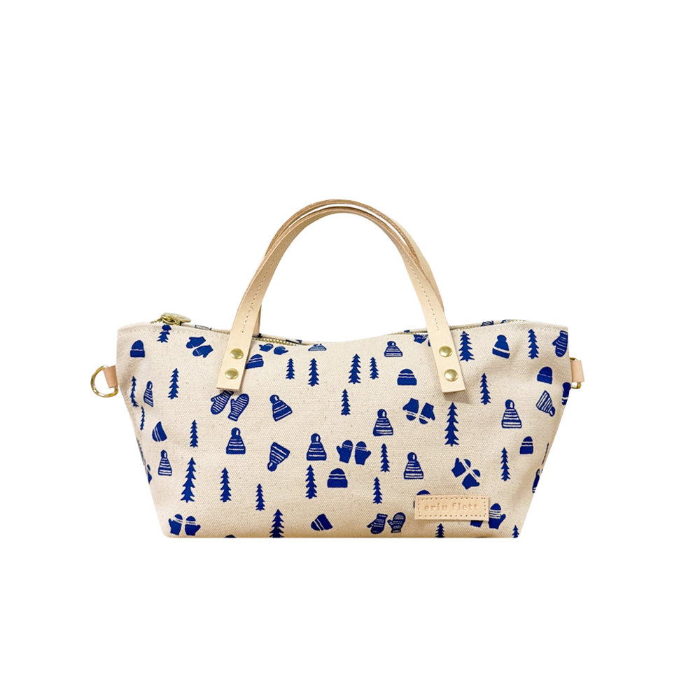 Erin Flett Erin Flett Small Satchel Bag - Hat & Mittens Blue
