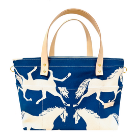 Erin Flett Erin Flett George Tote Bag - Lorton Trot Blue