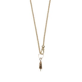 Emma Alexander Emma Alexander Buoy Clasp Necklace - Rolo Chain - Bronze