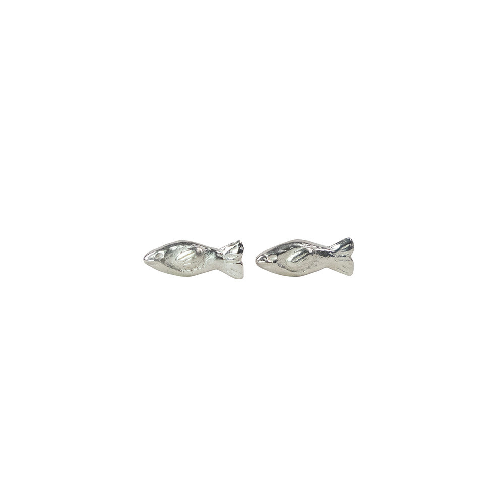 Emma Alexander Tiny Sardine Stud Earrings - Sterling