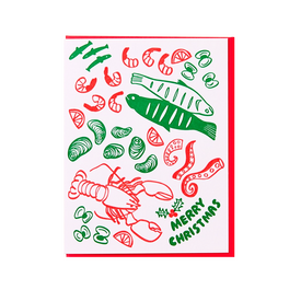  And Here We Are - Feast of Seven Fishes Holiday Card