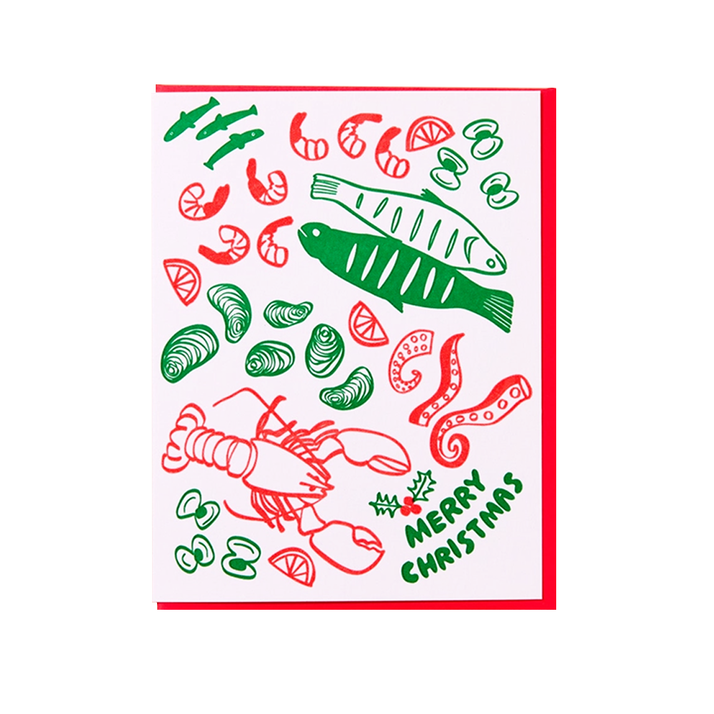  And Here We Are - Feast of Seven Fishes Holiday Card