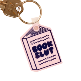  And Here We Are Keychain - Book Slut