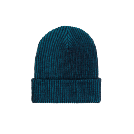 VERLOOP VERLOOP Simple Rib Knit Beanie - Navy Teal