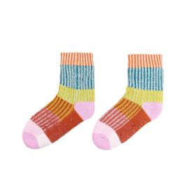 VERLOOP Knits VERLOOP Knits Mosaic House Socks - Rust Lilac S/M
