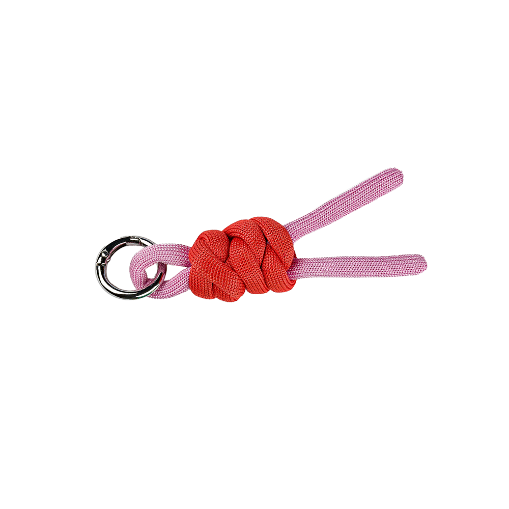 VERLOOP Knits VERLOOP Knits Colorblock Knot Keychain - Pink