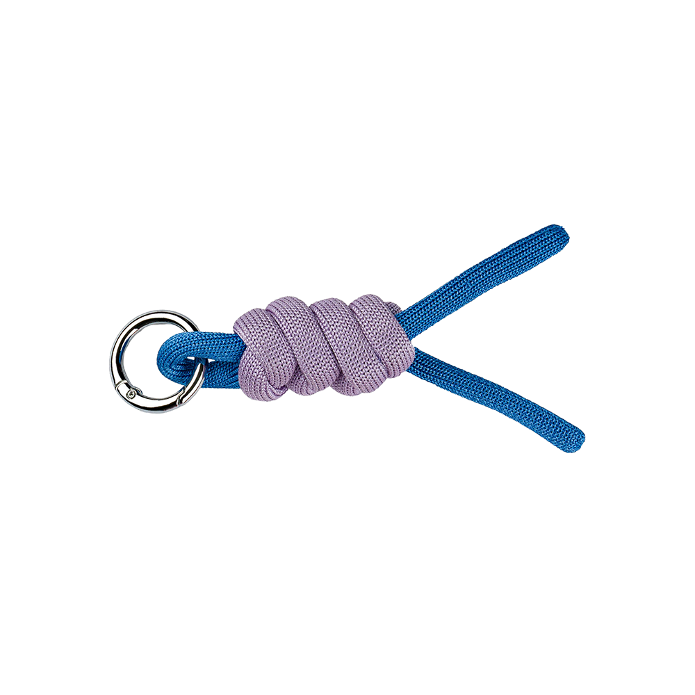 VERLOOP Knits Colorblock Knot Keychain - Cobalt