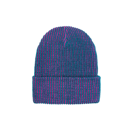 VERLOOP VERLOOP Simple Rib Knit Beanie - Teal Magenta