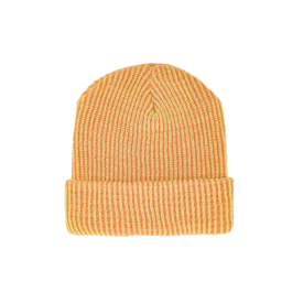 VERLOOP Knits VERLOOP Knits Simple Rib Knit Beanie - Peach Lime