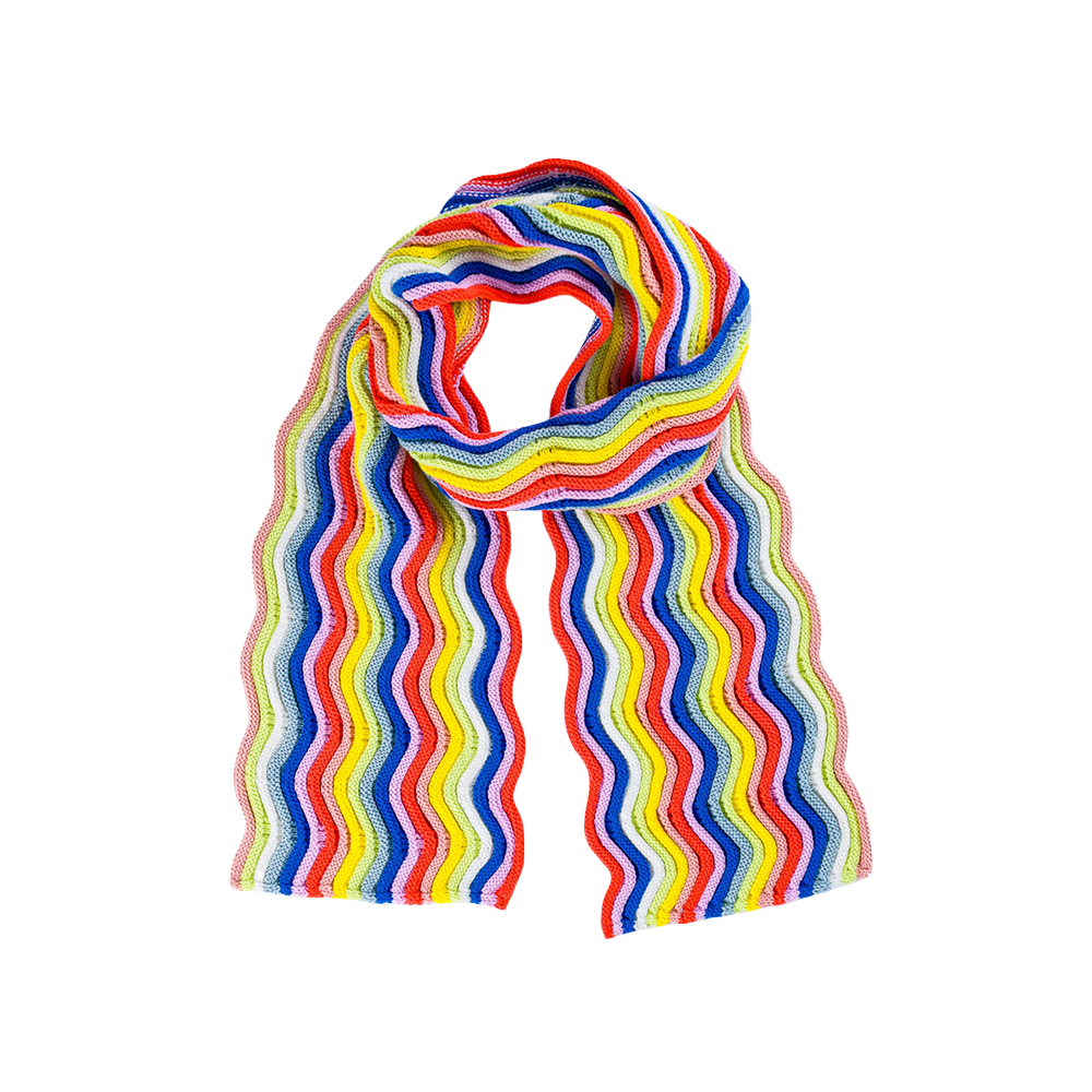 VERLOOP Circus Squiggle Scarf - Rainbow