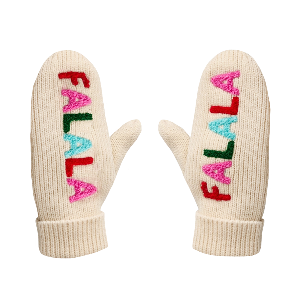 Panache Apparel Co. Panache Mittens - Fa La La - Beige