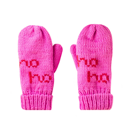 Panache Apparel Co. Panache Mittens - Ho Ho Ho - Pink & Red