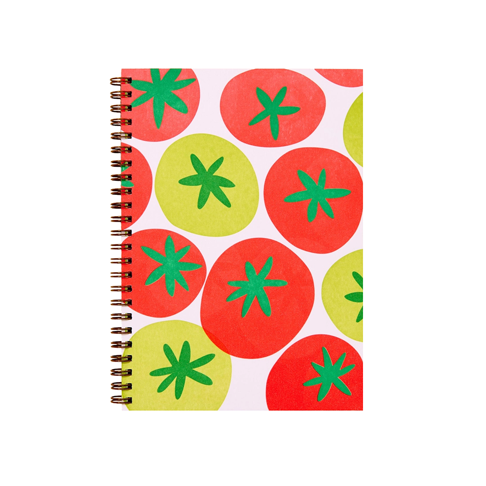  And Here We Are Spiral Notebook - Tomato