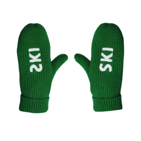 Panache Apparel Co. Panache Apres Ski Mittens - Green & White