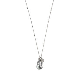 Emma Alexander Emma Alexander Mussel Shell and Pearl Necklace - Satellite Chain - Sterling