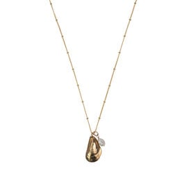 Emma Alexander EA Designs - Mussel Shell W/ Pearl on Satellite - Bronze
