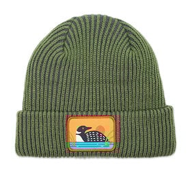 Bird Collective Bird Collective Ribbed Beanie - Loon Forest