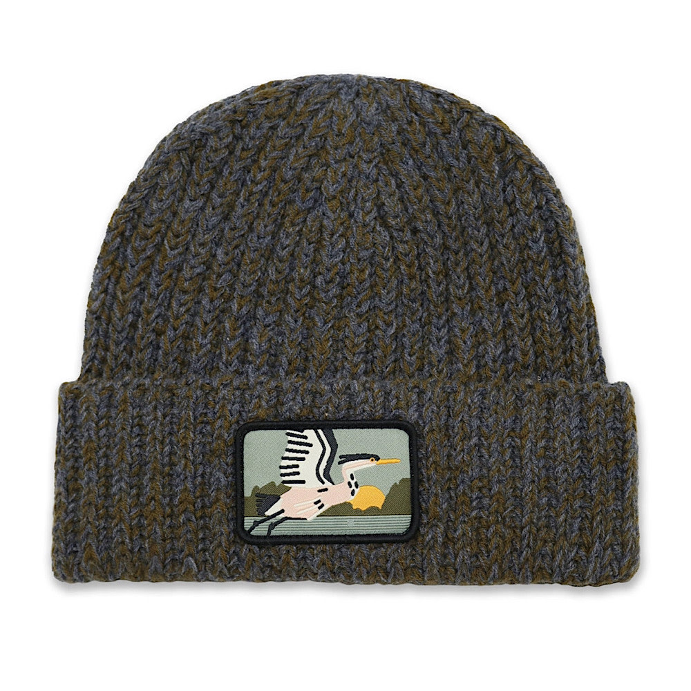 Bird Collective Merino Wool Beanie - Heron Forest