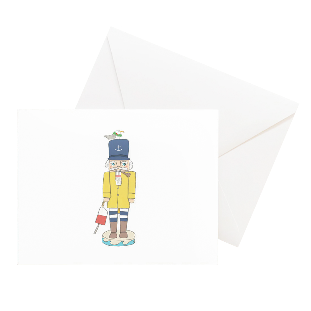 Sara Fitz Card - Box Set of 8 - Nautical Nutcracker