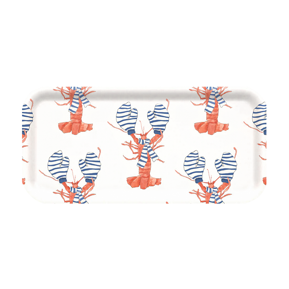 Trays4Us Sara Fitz Small Tray - Cozy Lobster