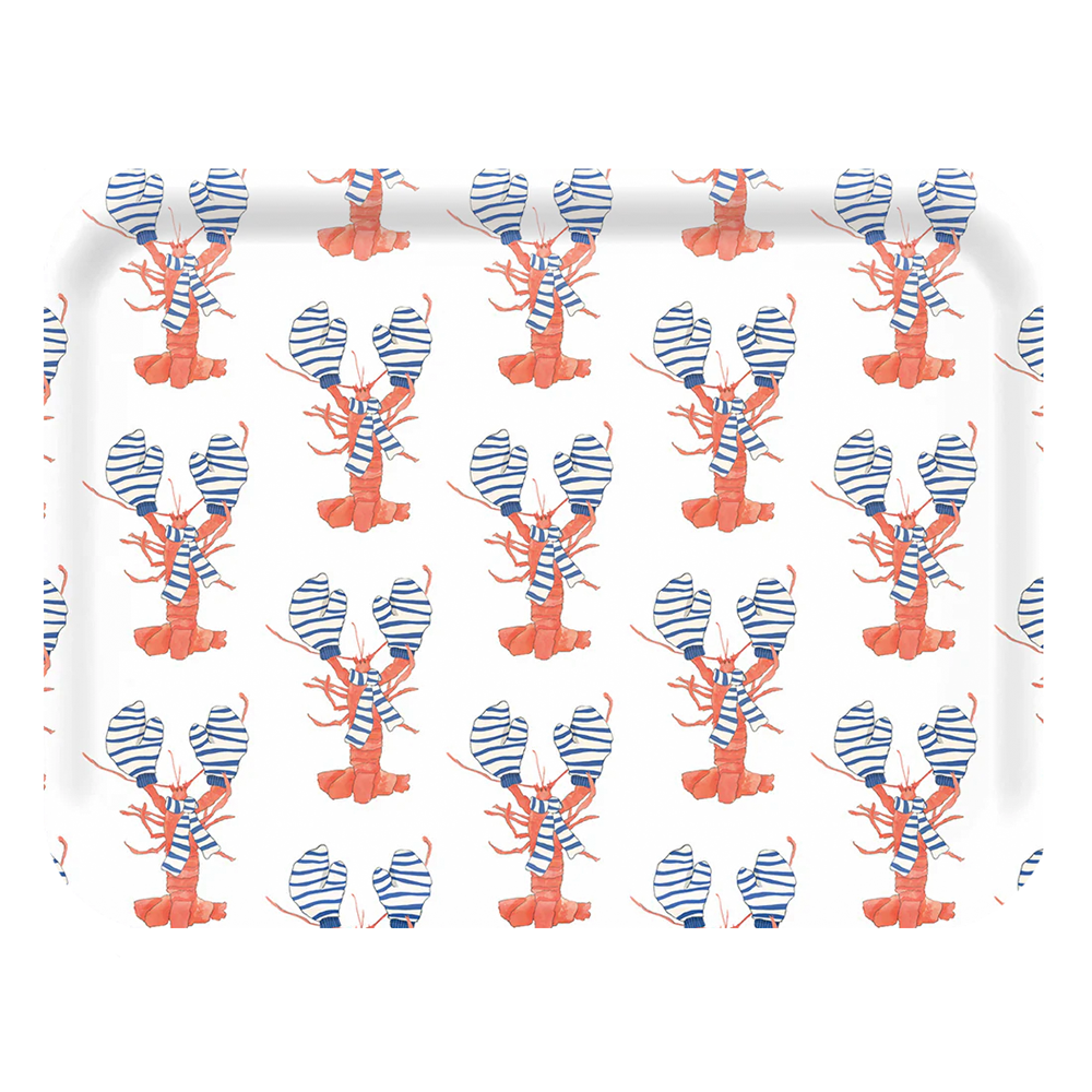 Sara Fitz Large Tray - Cozy Lobster