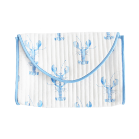 Sara Fitz Sara Fitz Quilted Clutch - Blue Lobster
