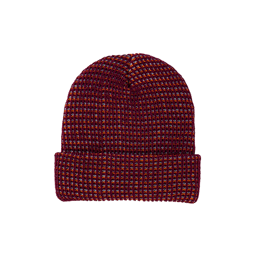 VERLOOP Simple Grid Knit Beanie - Wine