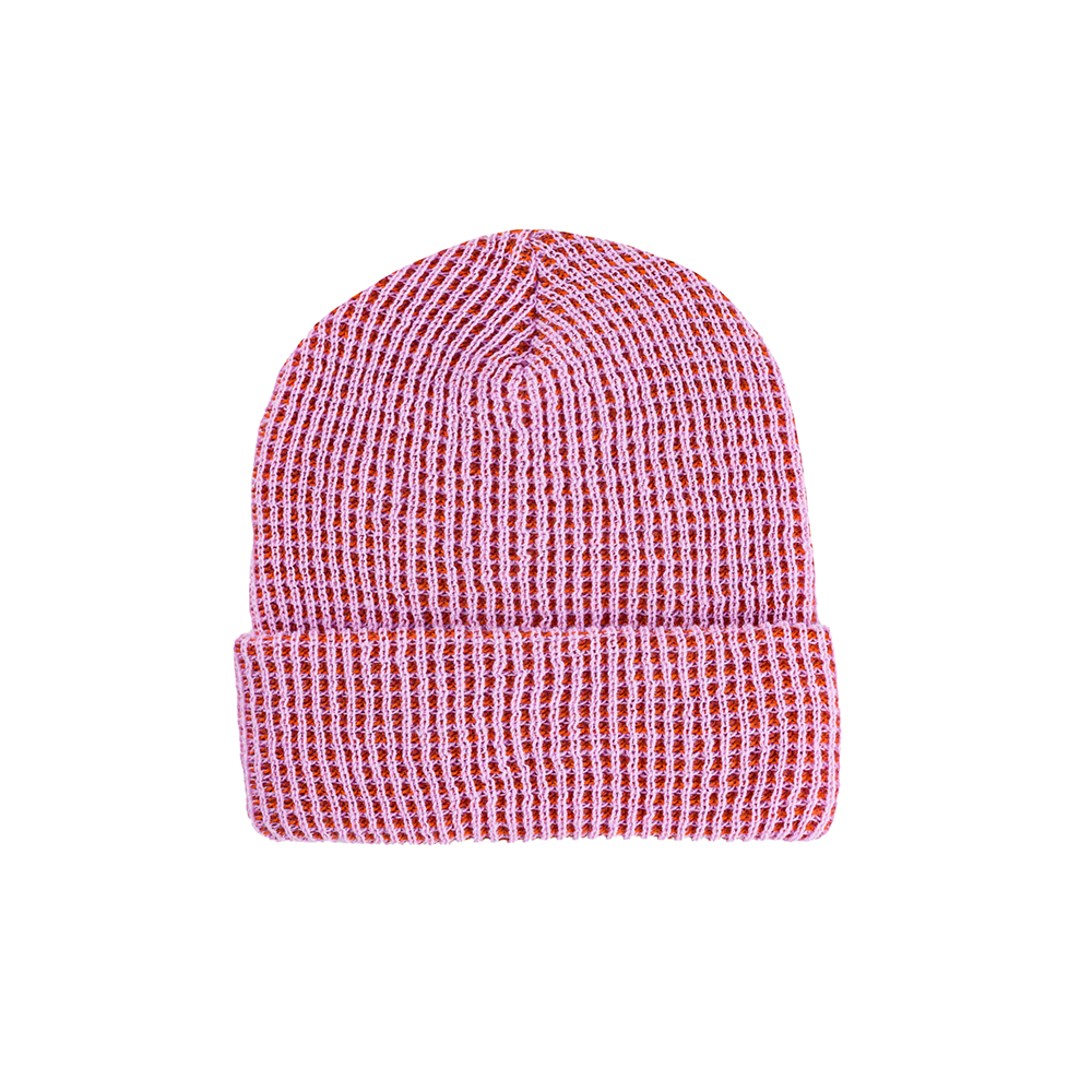 VERLOOP Simple Grid Knit Beanie - Lilac