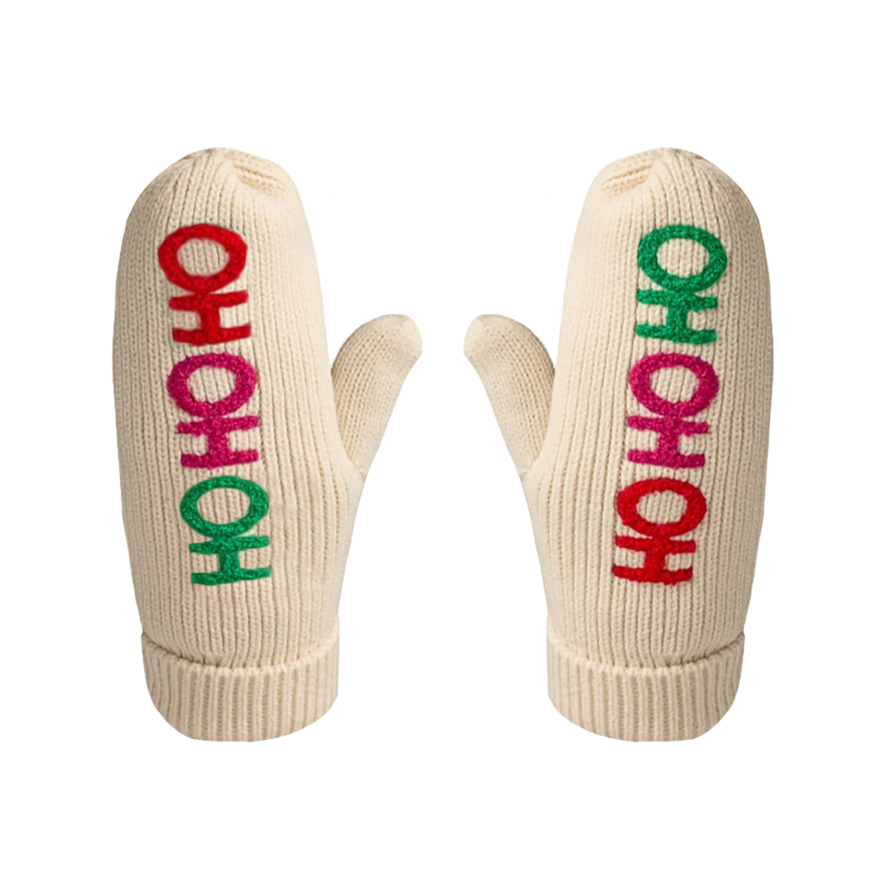 Panache Apparel Co. Panache Ho Ho Ho Mittens - Beige