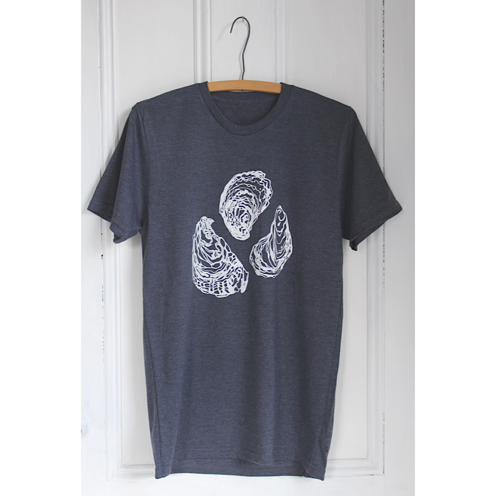 Hearth & Harrow Cotton T Shirt - Oyster Shells -