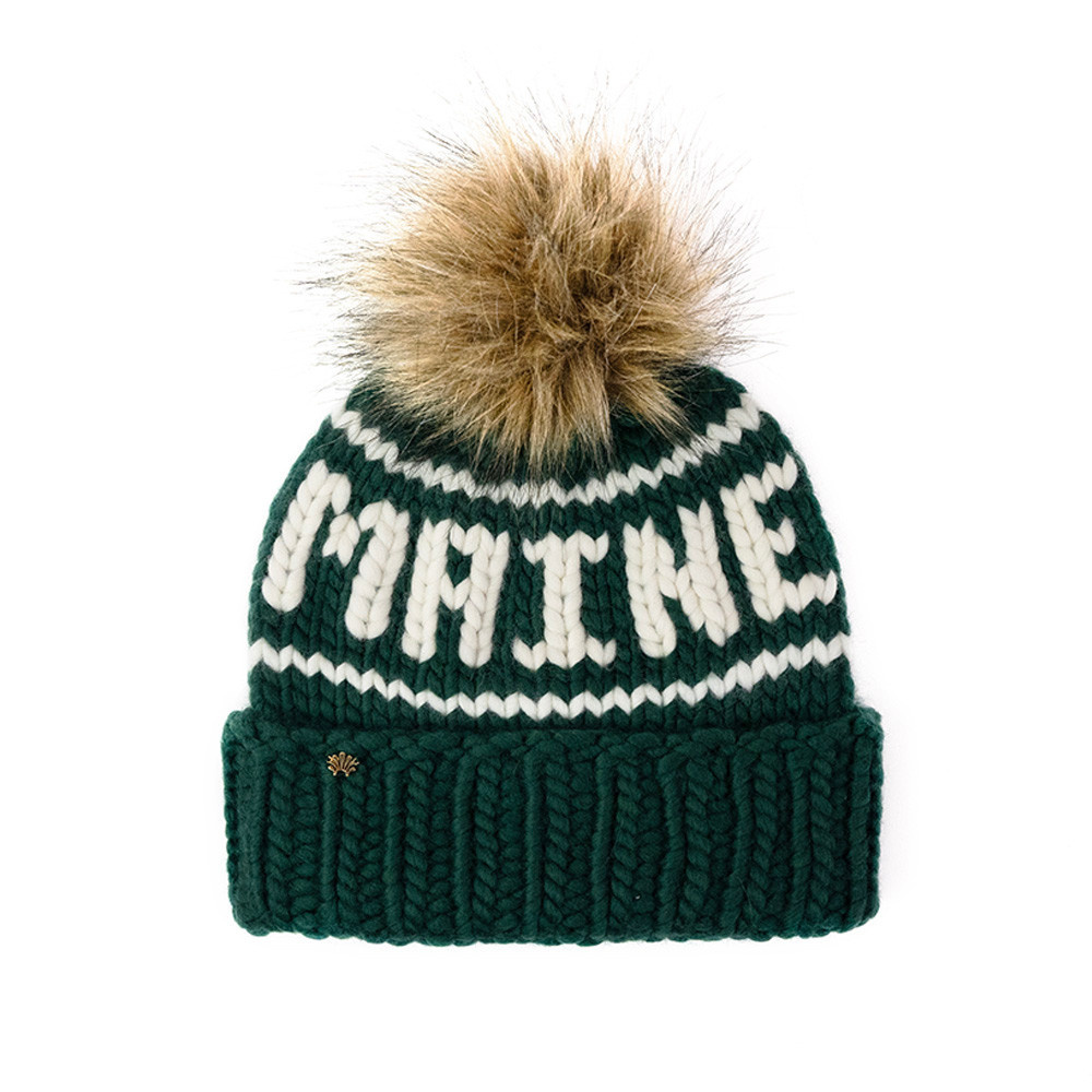 Lele Sadoughi Lele Sadoughi Knit Maine Beanie - Forest Green