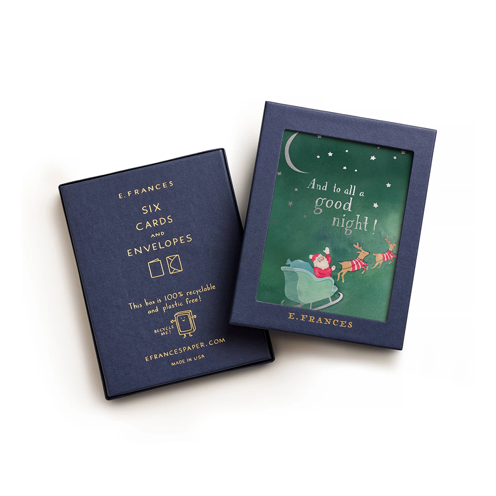 E. Frances - To All A Good Night Holiday Card - Box Set of 6