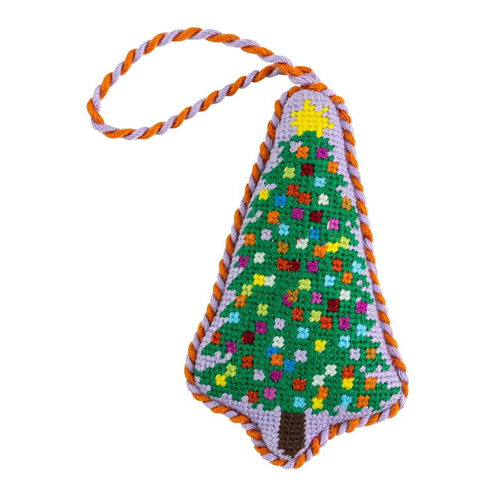  Needlepoint Icon Ornament - Christmas Tree