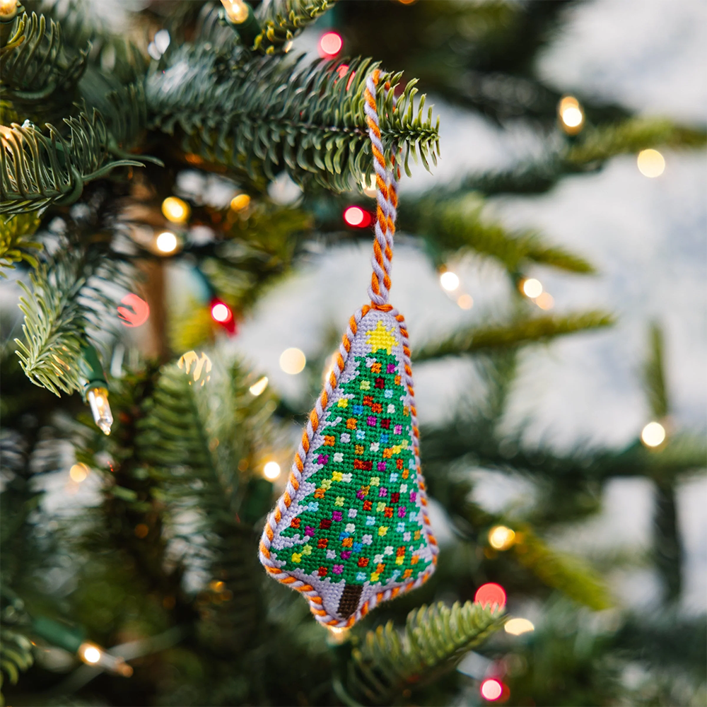 Needlepoint Icon Ornament - Christmas Tree
