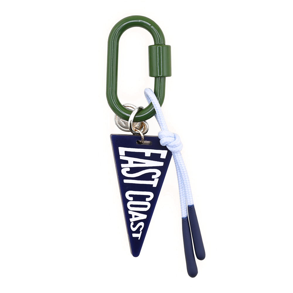 Freshwater Curated Goods Freshwater Carabiner Bag Charm - East Coast Pennant
